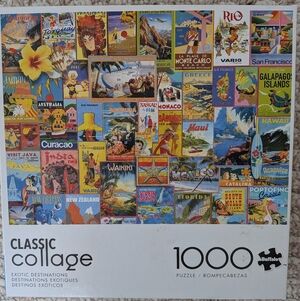 Buffalo Classic Collage Puzzle - Colorful Travel Posters/Exotic Destinations
